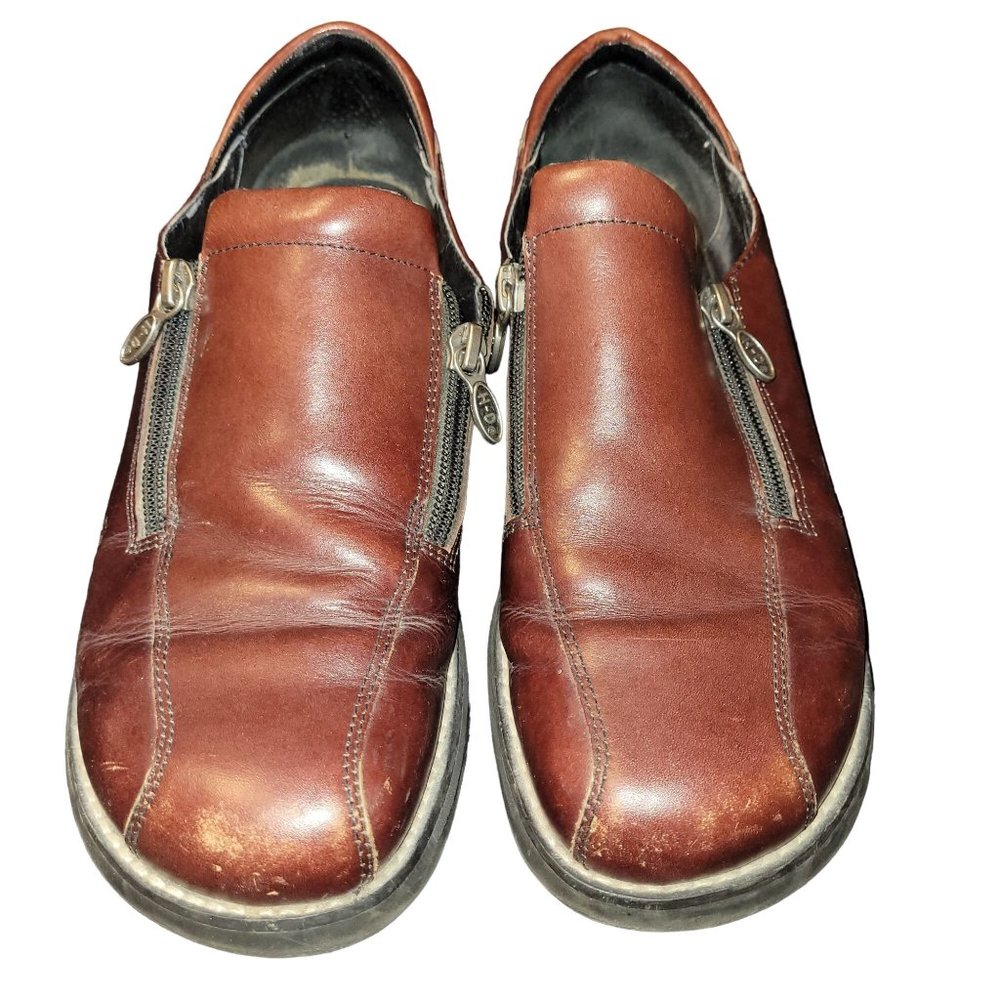 Harley Davidson Shoes Loafers US Size 8 (6 UK, 29 EUR) Top Side Zippers 1" Heel